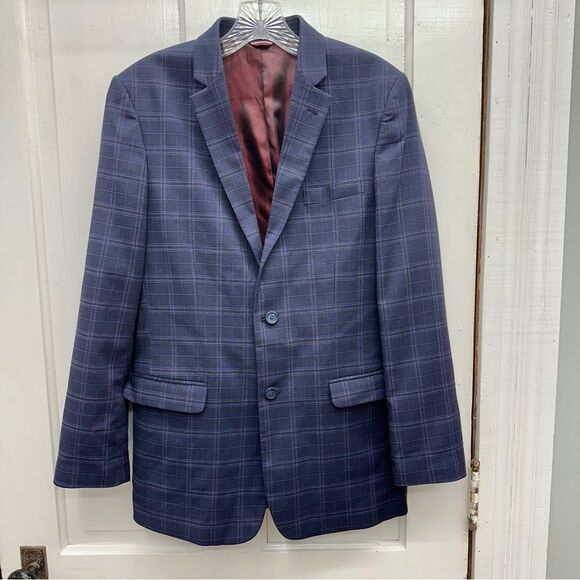 Tommy Hilfiger women’s 20 button suit jacket sport coat navy red blazer - Picture 1 of 8